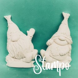 gessetto stampo  coppia gnomi cod. 972 stampi creativi
