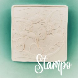gessetto stampo  placca angelo cod. FNS/197 stampi creativi