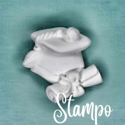 gessetto stampo cappello laurea  cod. 397 stampi creativi