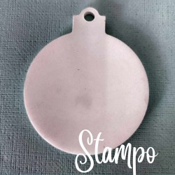 gessetto stampo targa pallina  liscia cod.  tag200 stampi creativi
