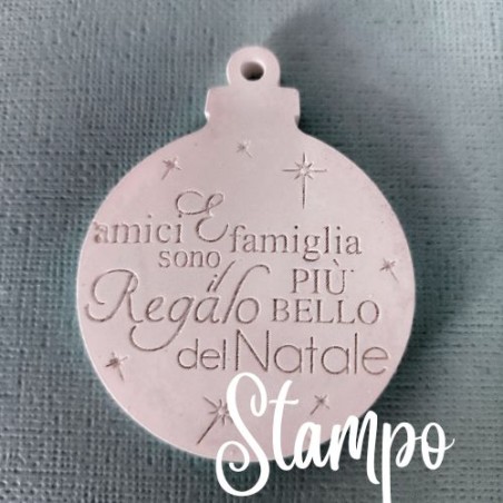 gessetto stampo pallina natale cod. tag16 stampi creativi