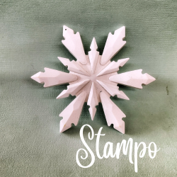 gessetto stampo Fiocco di neve  cod. FNS/018 stampi creativi